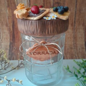 Pote Decorado Médio - Torradas