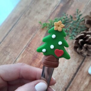 Colher de sobremesa decorada