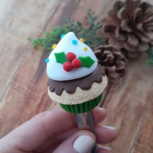 Colher de sobremesa decorada