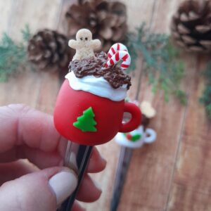 Colher de sobremesa decorada