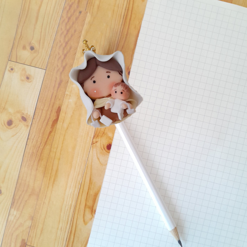 Lápis decorado - Nossa Senhora do Carmo