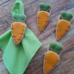 Porta-guardanapo (biscoito de cenoura)