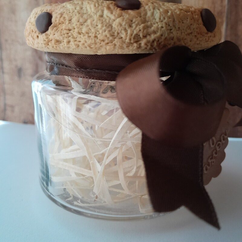 Pote Decorado Pequeno - Coelha bege orelha longa - Imagem 2