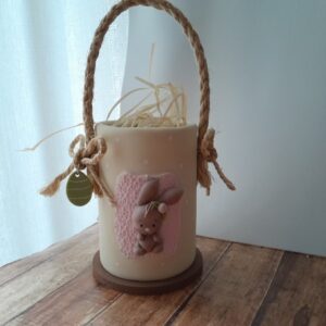 Lata decorada - amarela