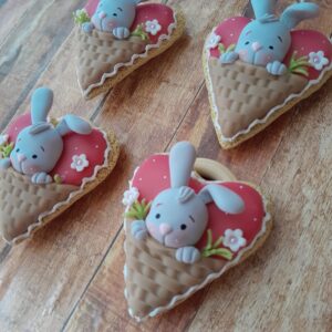 Porta-guardanapo (biscoito coelho na cesta)