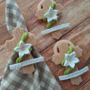 Porta-guardanapo cristão (Ele Vive)