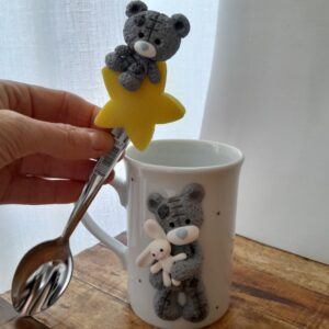 Colher de sobremesa decorada