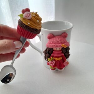 Colher de sobremesa decorada