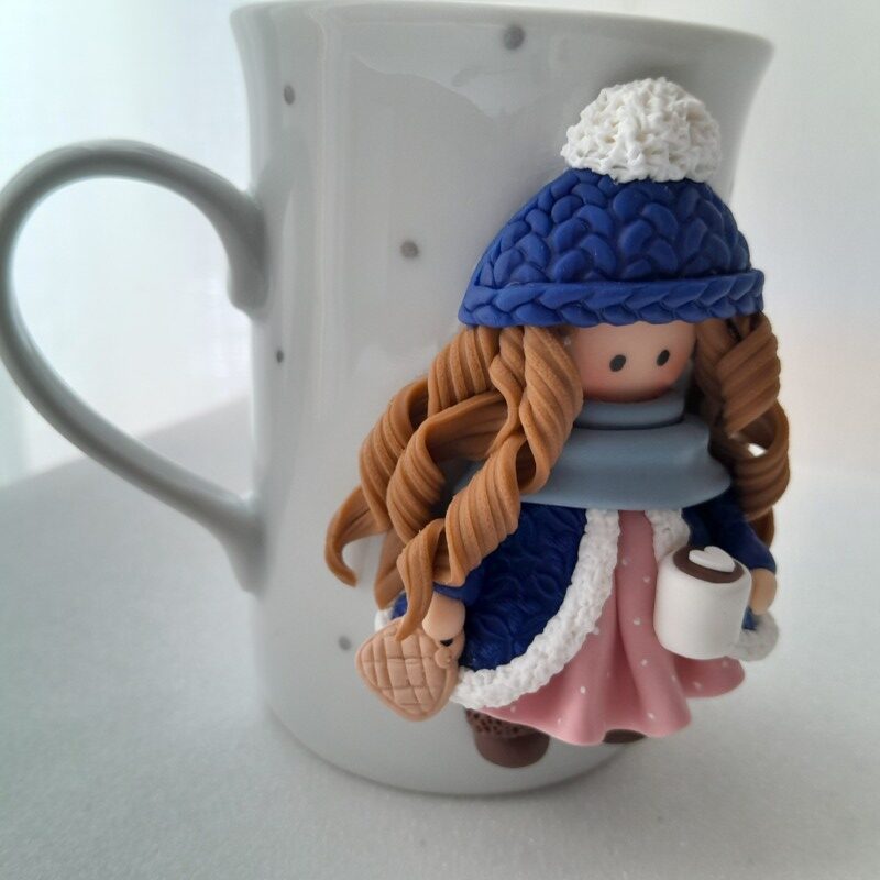 Kit caneca decorada e colher de sobremesa - Imagem 6