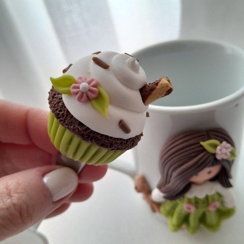 Kit caneca decorada e colher de sobremesa - Imagem 7