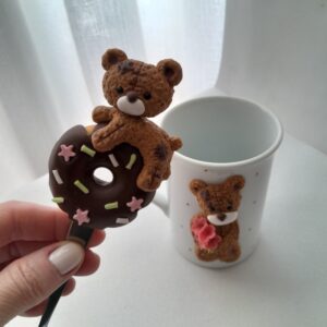 Colher de sobremesa decorada