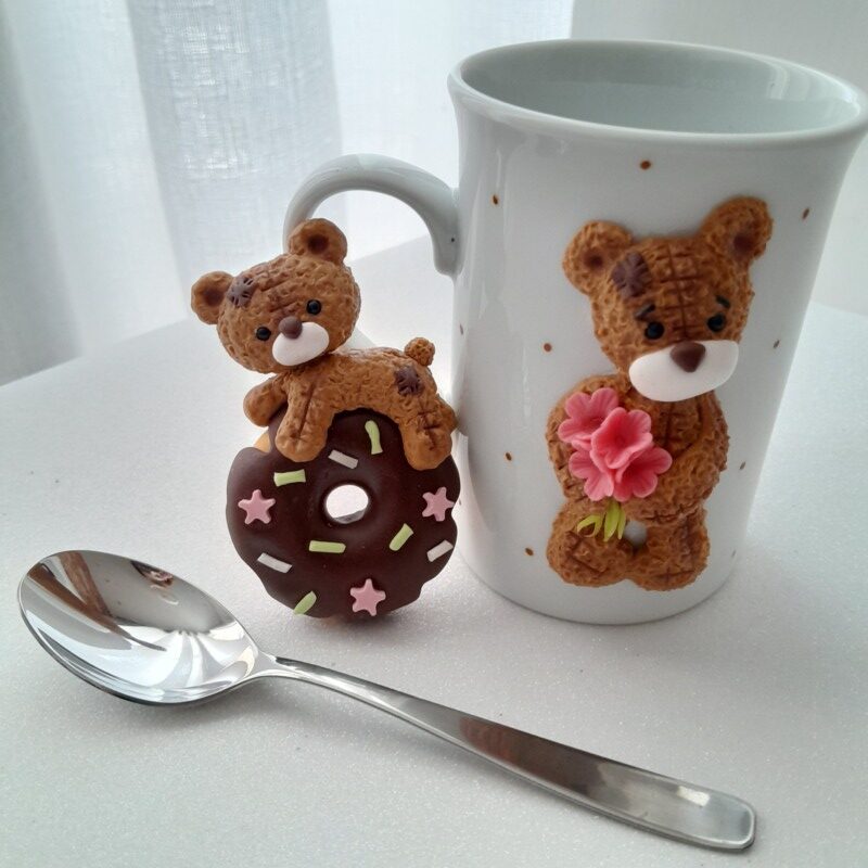 Colher de sobremesa decorada - Imagem 6